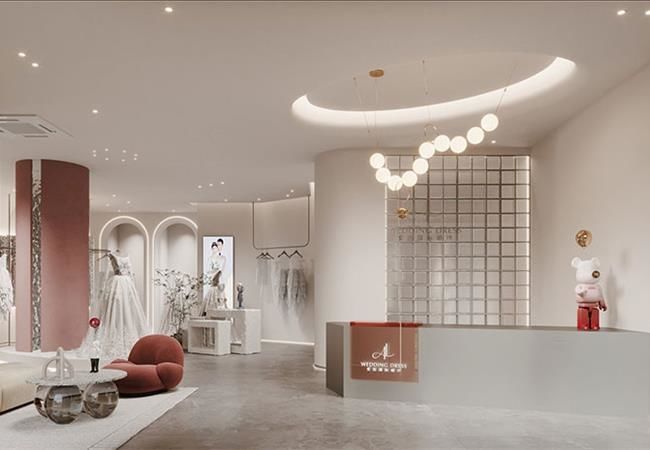 婚紗店設(shè)計(jì)效果圖，合肥婚紗店裝修需要注意的設(shè)計(jì)要點(diǎn)！