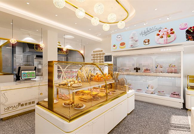 合肥蛋糕店設(shè)計原則？好看的蛋糕店裝修效果圖案例